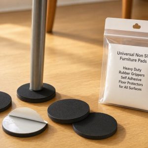 Universal Non Slip Furniture Pads Heavy Duty Rubber Grippers Self Adhesive Floor Protectors for All Surfaces