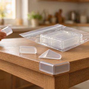 Clear Corner Protectors for Baby Proofing Sharp Edges Soft Silicone Table Guards High Adhesive 20 Pack