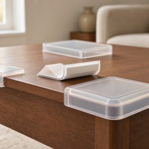 Thick Silicone Corner Guards for Baby Proofing Sharp Table Edges High Adhesive Safety Protectors Clear