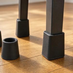 Durable Rubber Chair Leg Caps Non Slip Furniture Feet Protectors Heavy Duty Floor Protection Cups Black